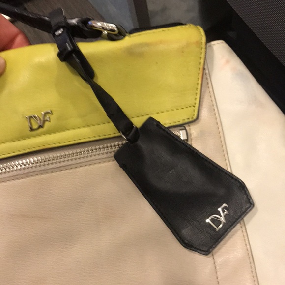 Diane Von Furstenberg Color Block Sachel - Picture 8 of 8